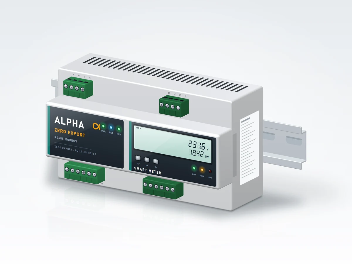 Alpha Zero-Export Controller with Built-in Smart Meter